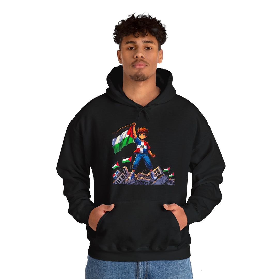 Dominican Republic and Palestine Unisex Hoodie