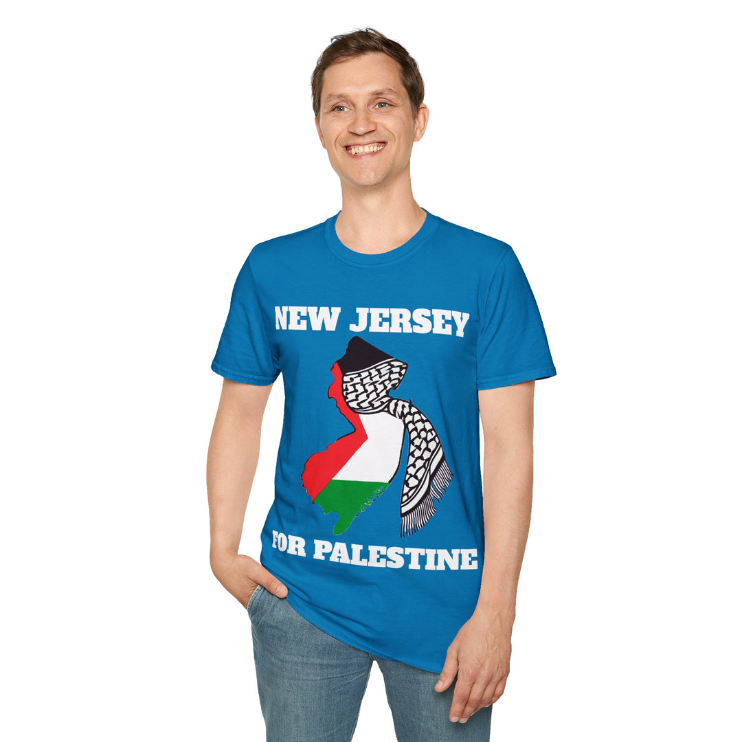 NEW JERSEY For Palestine  Unisex Cotton Tshirt