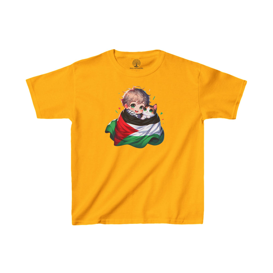 A Palestinian Cat Kids Tee