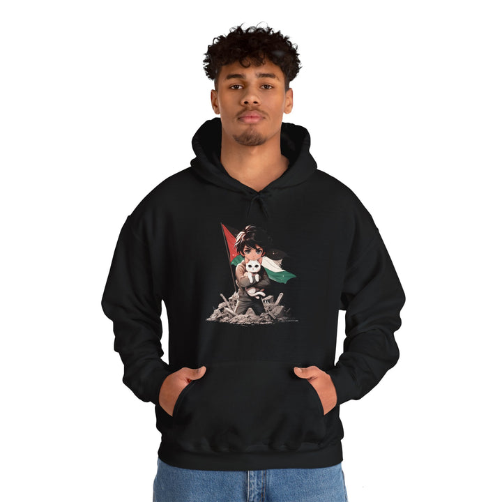 Cat and Palestine V Unisex Hoodie