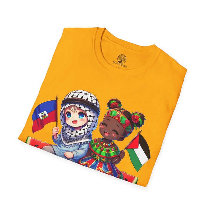 Haiti and Palestine Unisex Tshirt