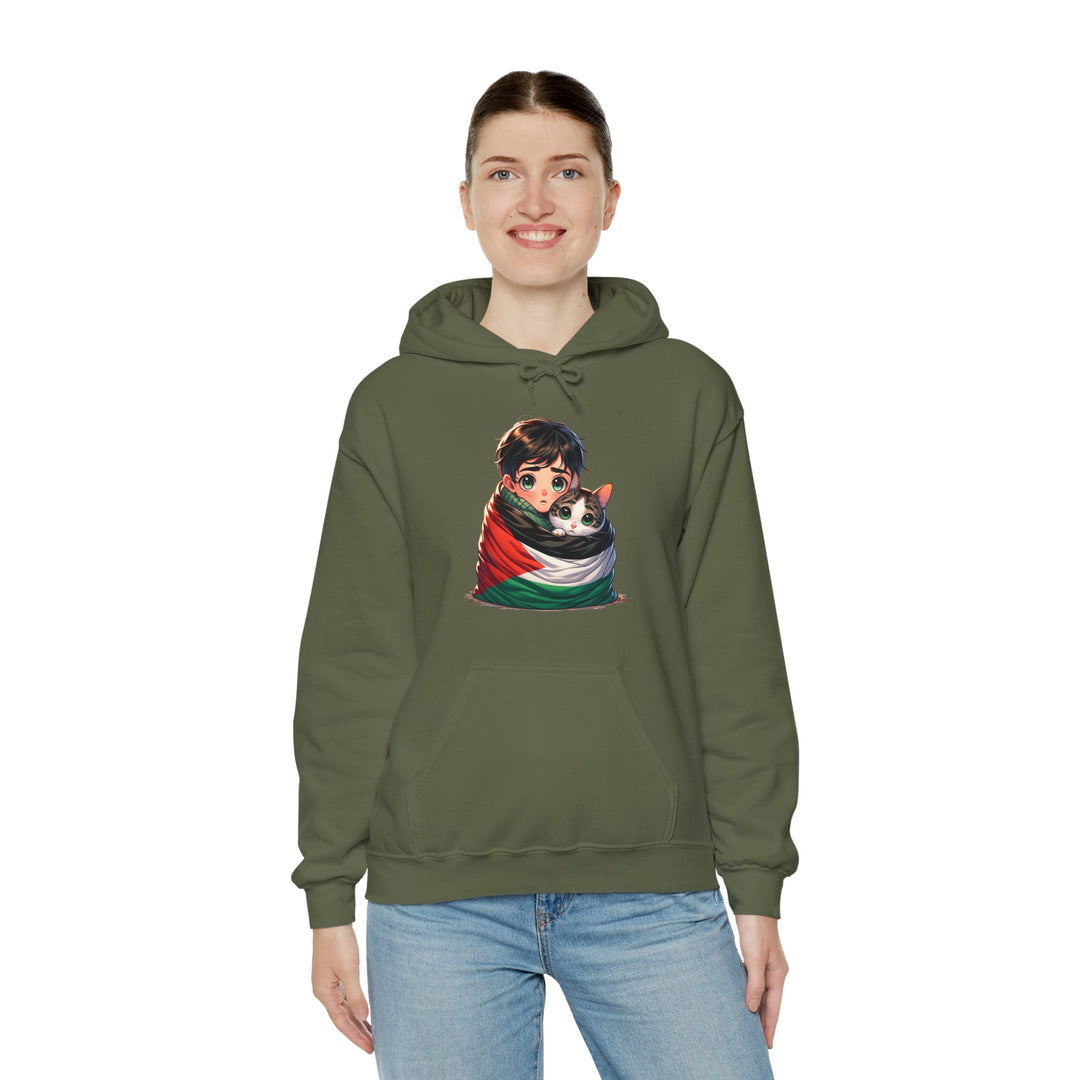 Cat and Palestine IV Unisex Hoodie