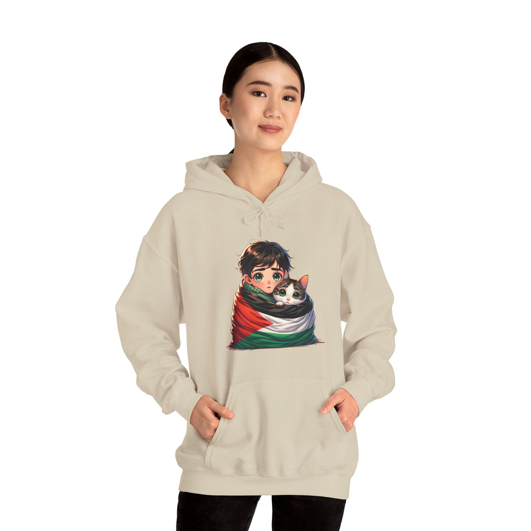 Cat and Palestine IV Unisex Hoodie