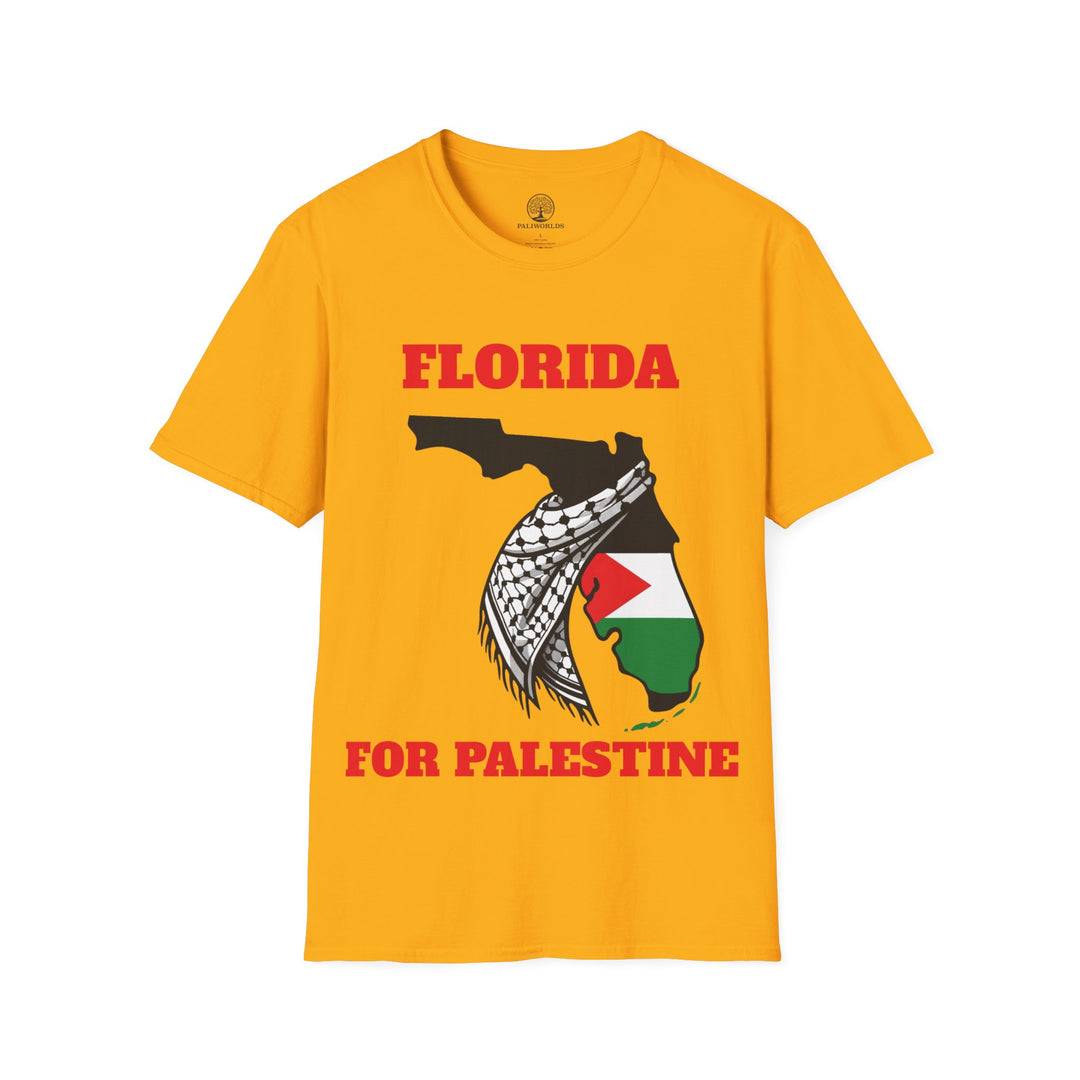 Florida II For Palestine  Unisex Cotton Tshirt