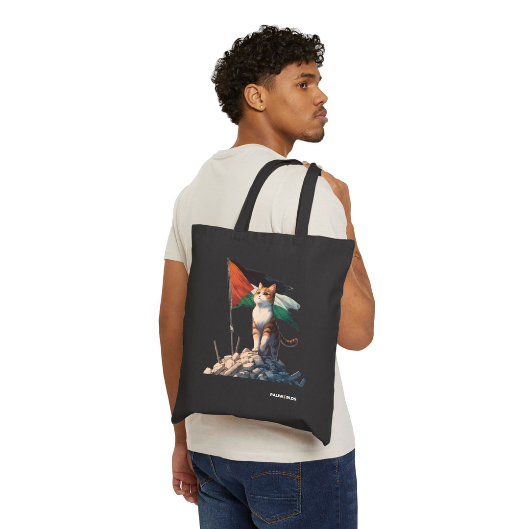 Cat and Palestine I Tote Bag