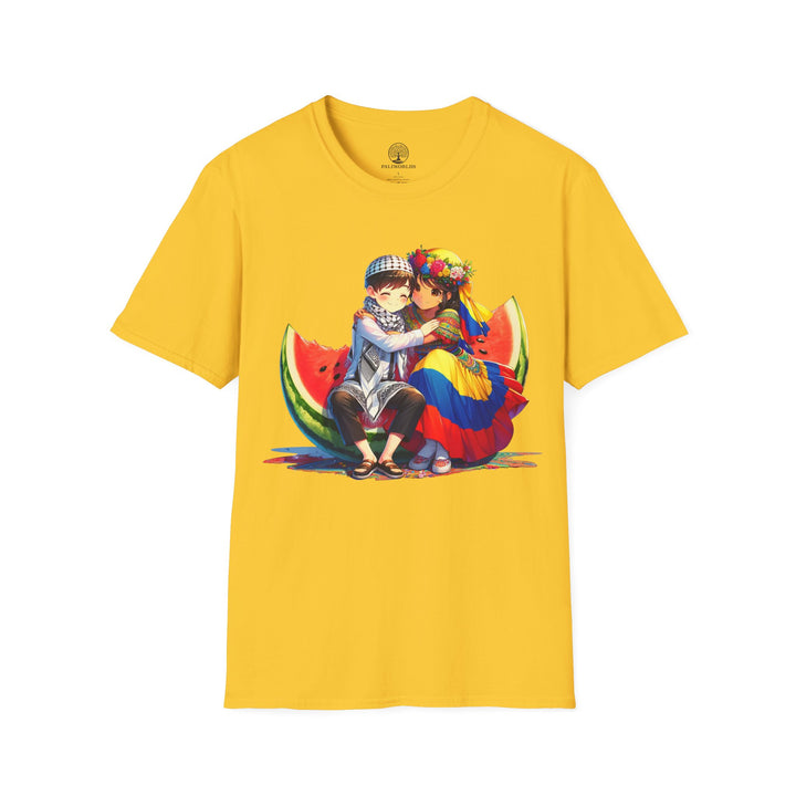 Camiseta de Colombia y Palestina 