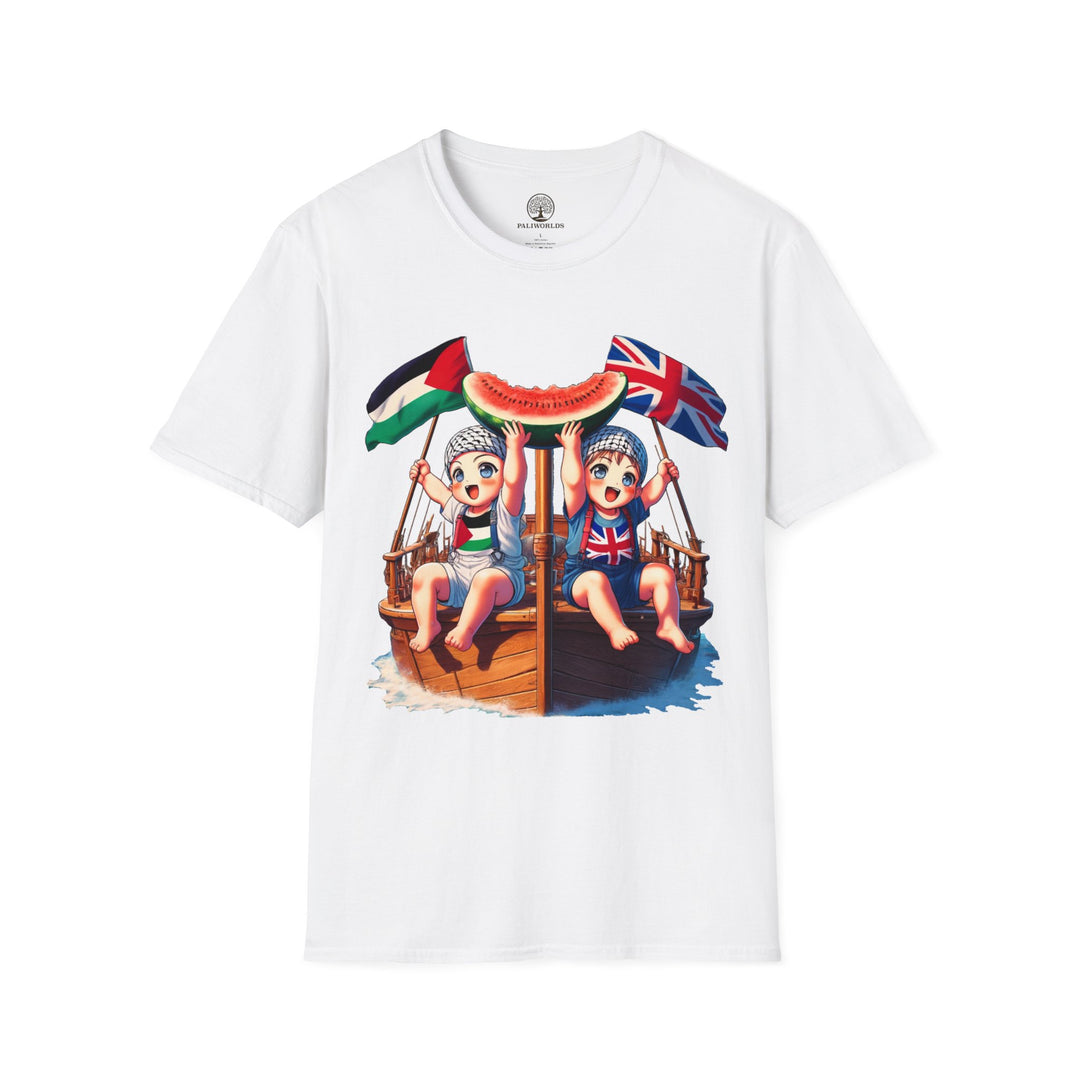 United Kingdom and Palestine Unisex Tshirt