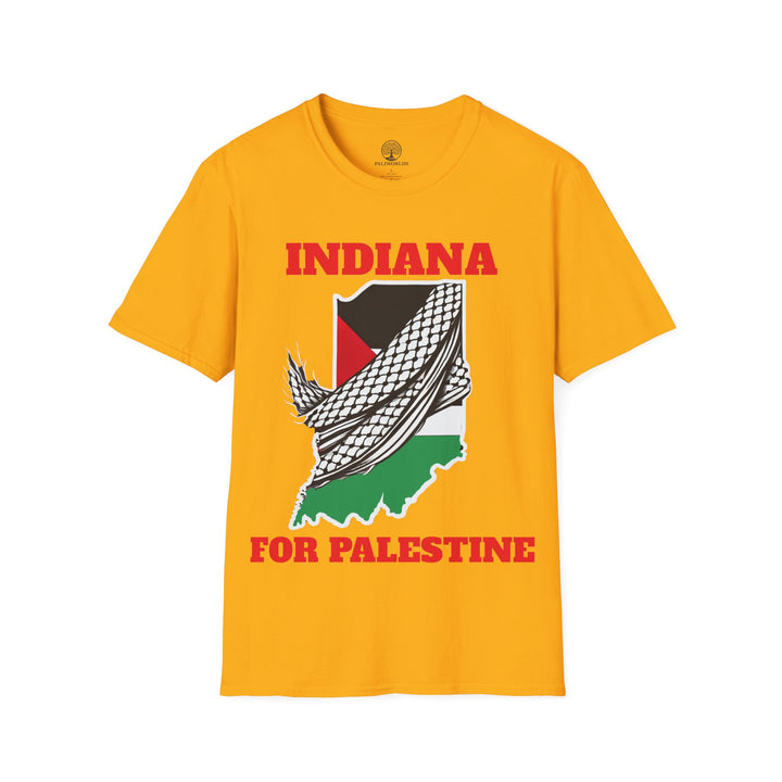 INDIANA For Palestine  Unisex Cotton Tshirt