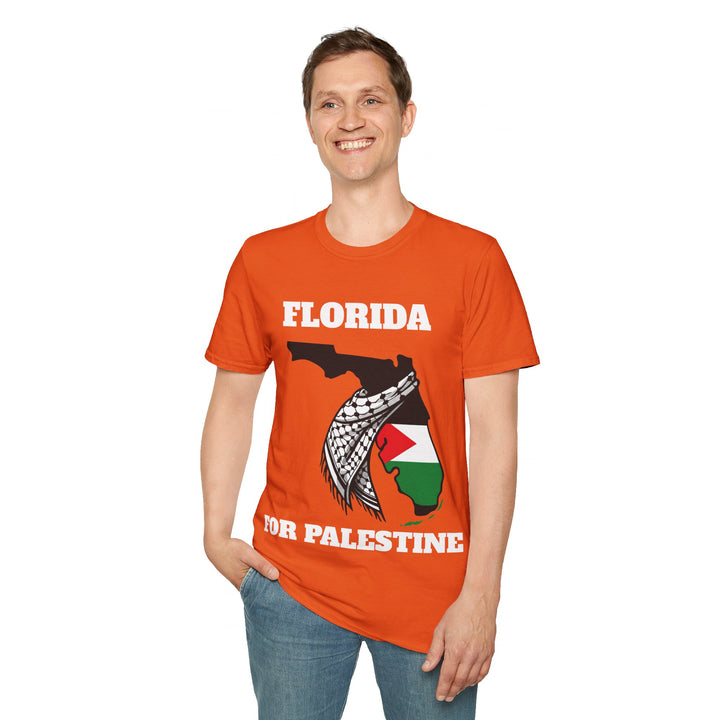 Florida II For Palestine  Unisex Cotton Tshirt