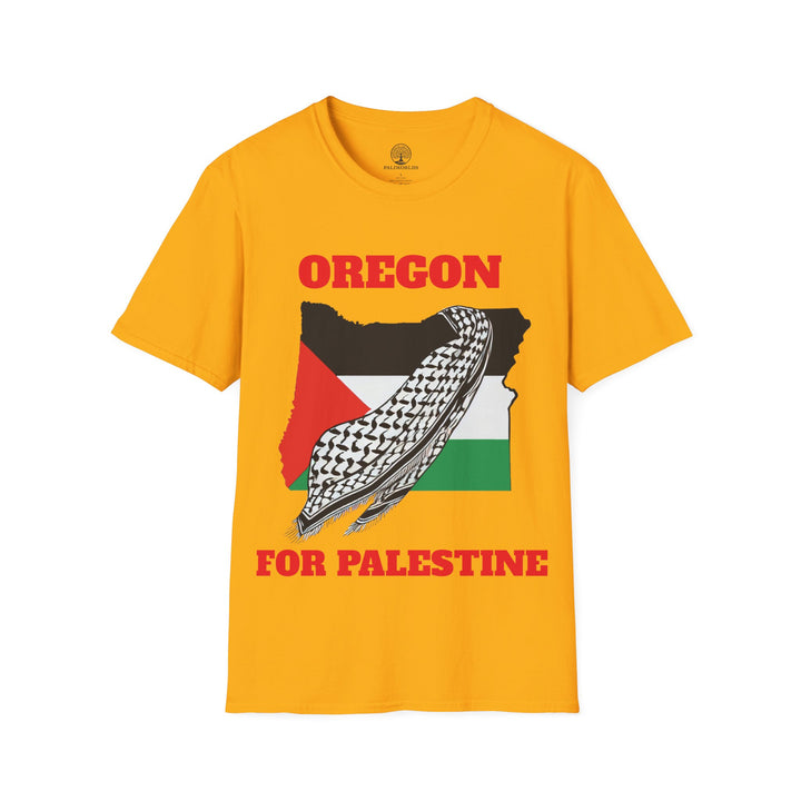 OREGON For Palestine  Unisex Cotton Tshirt