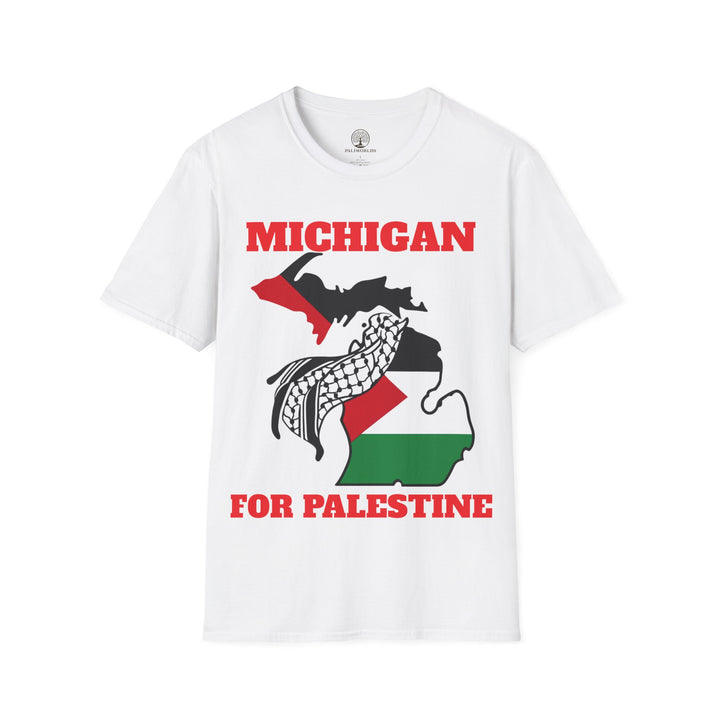 Michigan II For Palestine  Unisex Cotton Tshirt