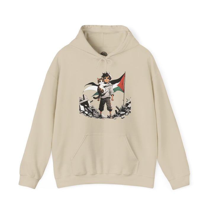 Cat and Palestine II Unisex Hoodie