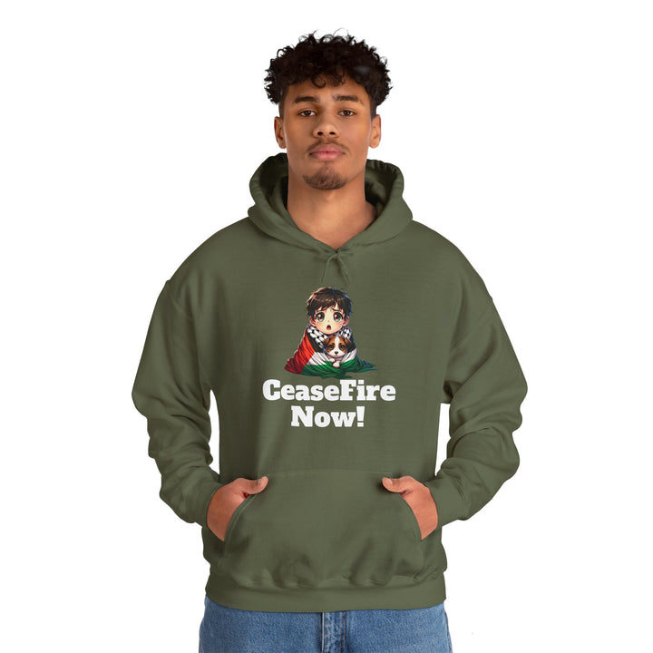 CeaseFire Now! Unisex Hoodie Sweatshirt