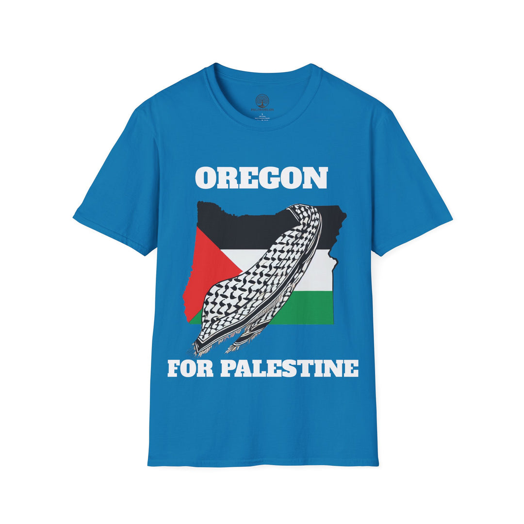 OREGON For Palestine  Unisex Cotton Tshirt