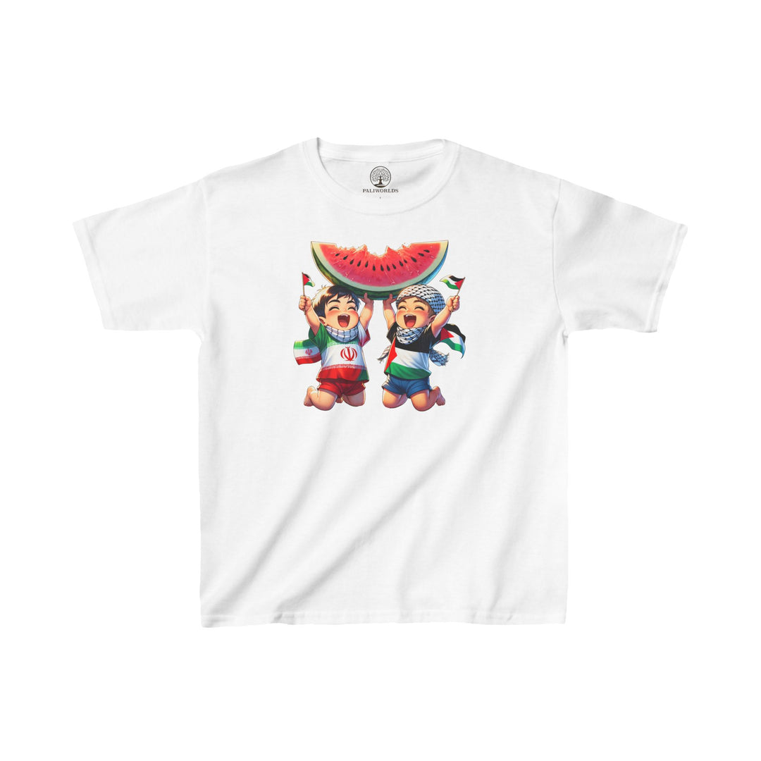 Iran and Palestine Kids Tee