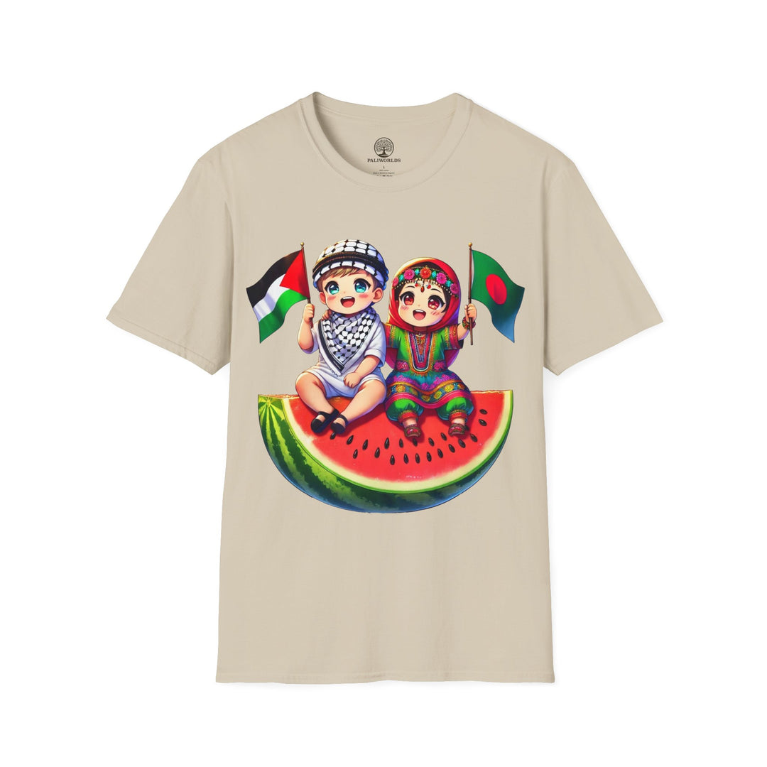 Bangladesh and Palestine Unisex Tshirt