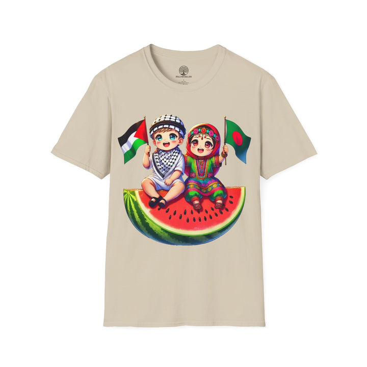 Bangladesh and Palestine Unisex Tshirt