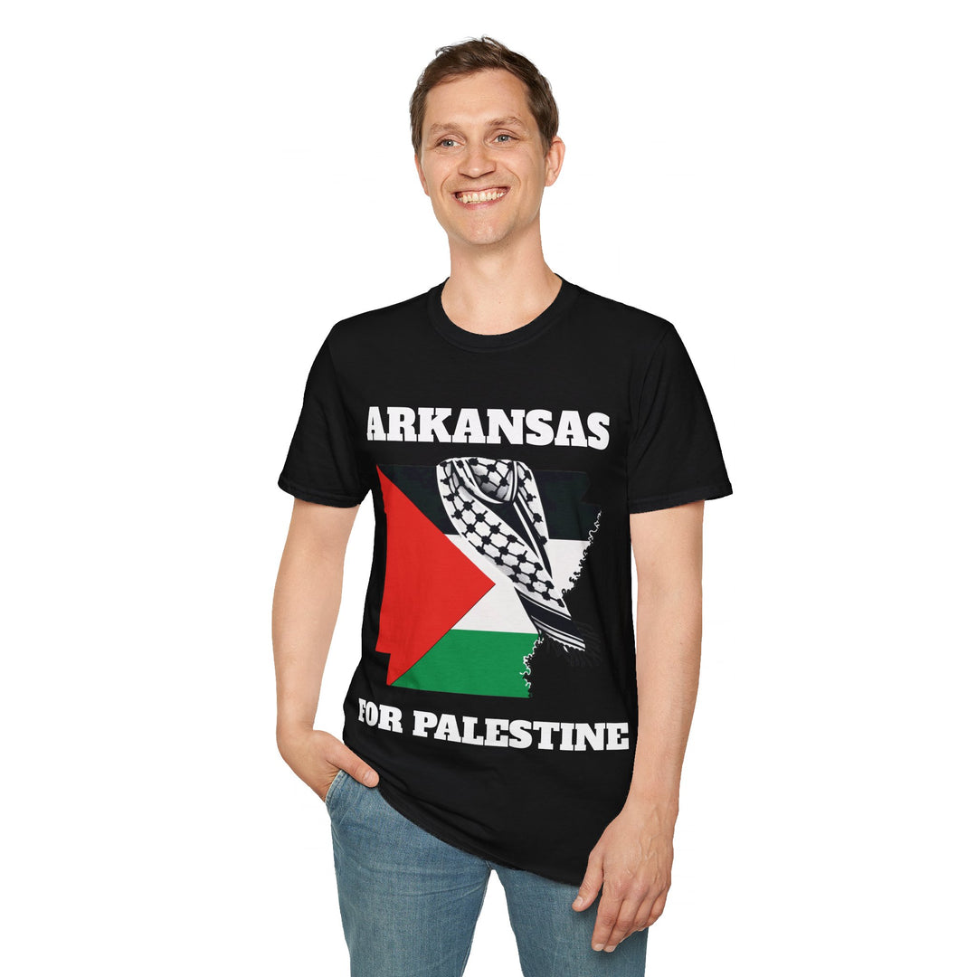 ARKANSAS For Palestine  Unisex Cotton Tshirt