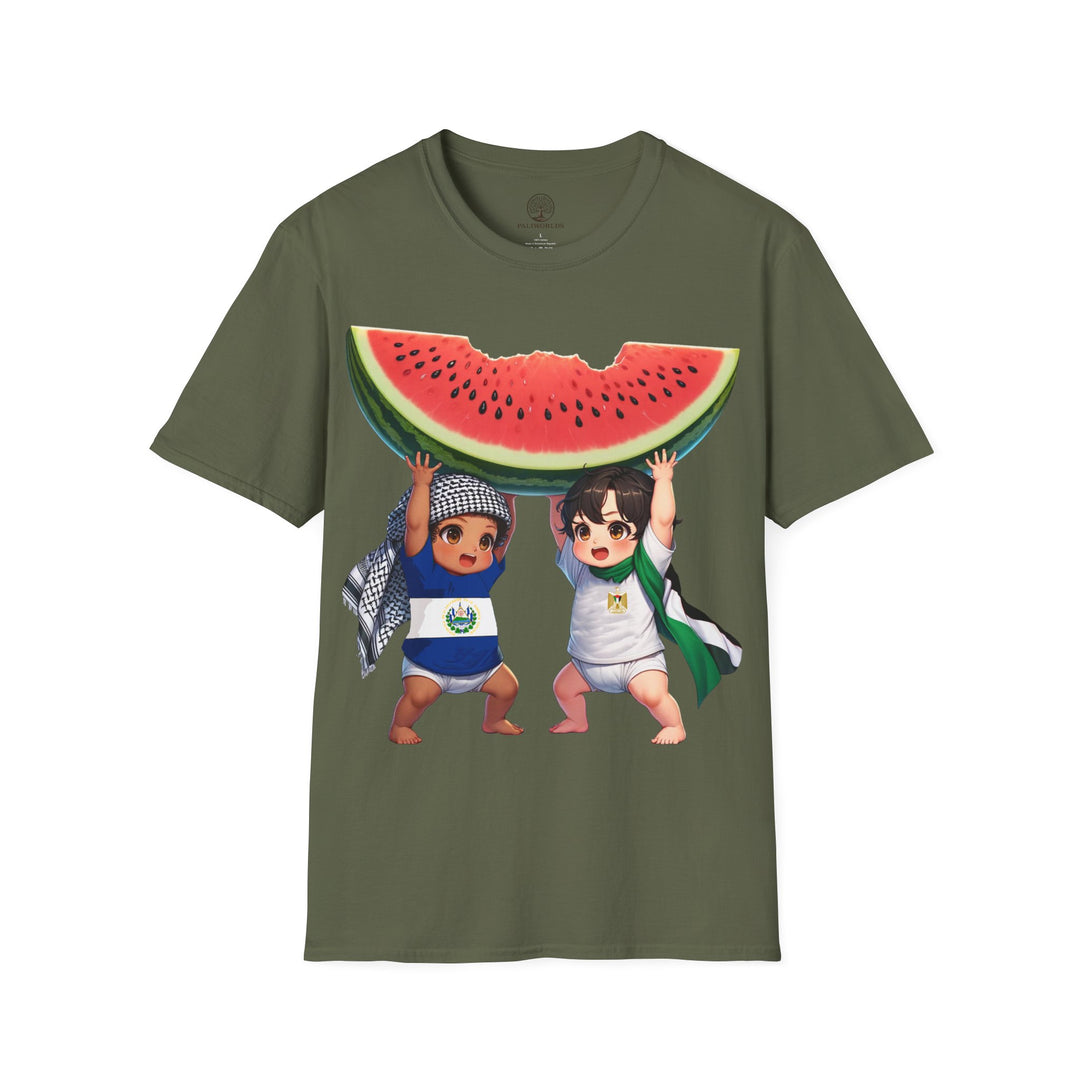 El Salvador and  Palestine Unisex TShirt