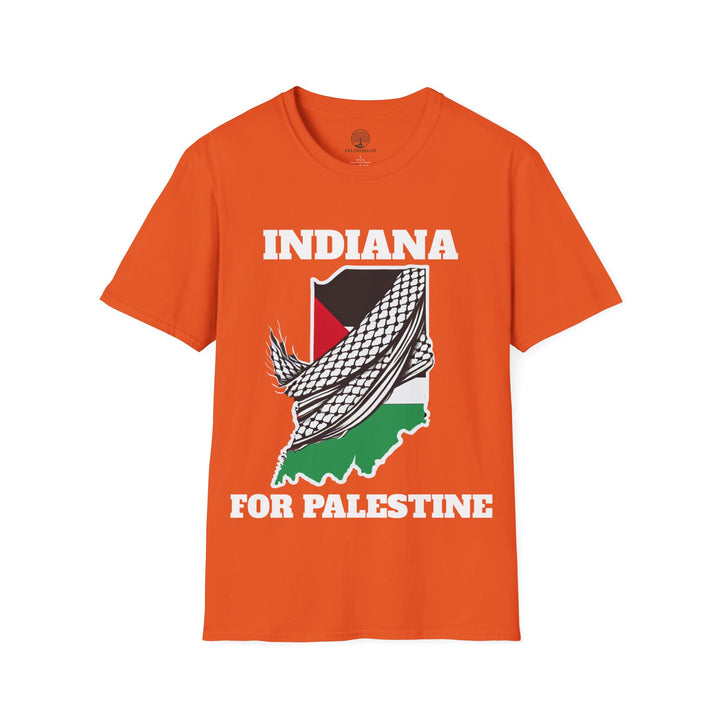 INDIANA For Palestine  Unisex Cotton Tshirt