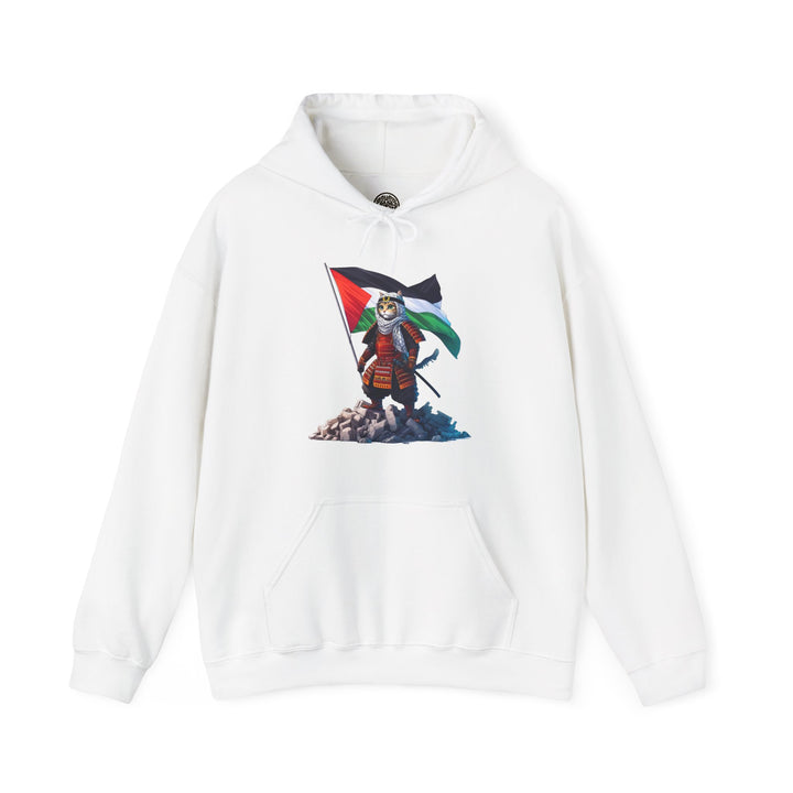 Cat Samurai and Palestine Unisex Hoodie