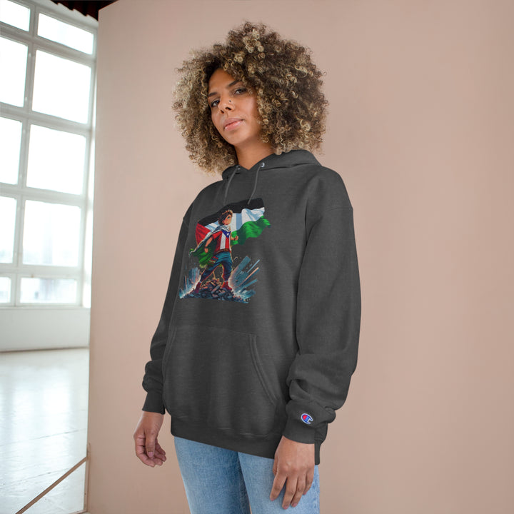 Puerto Rico and Palestine Champion Unisex Hoodie