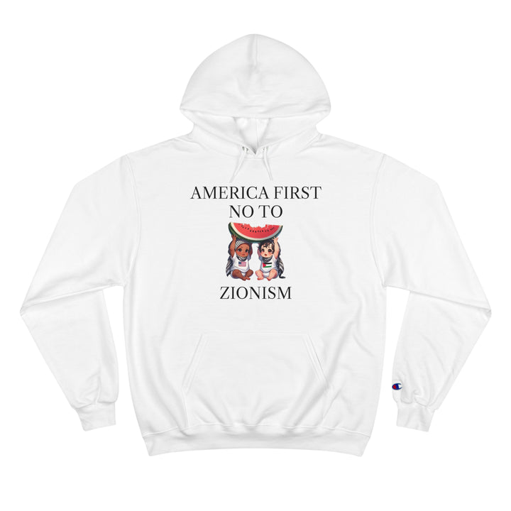 America First and Palestine Champion Unisex Hoodie