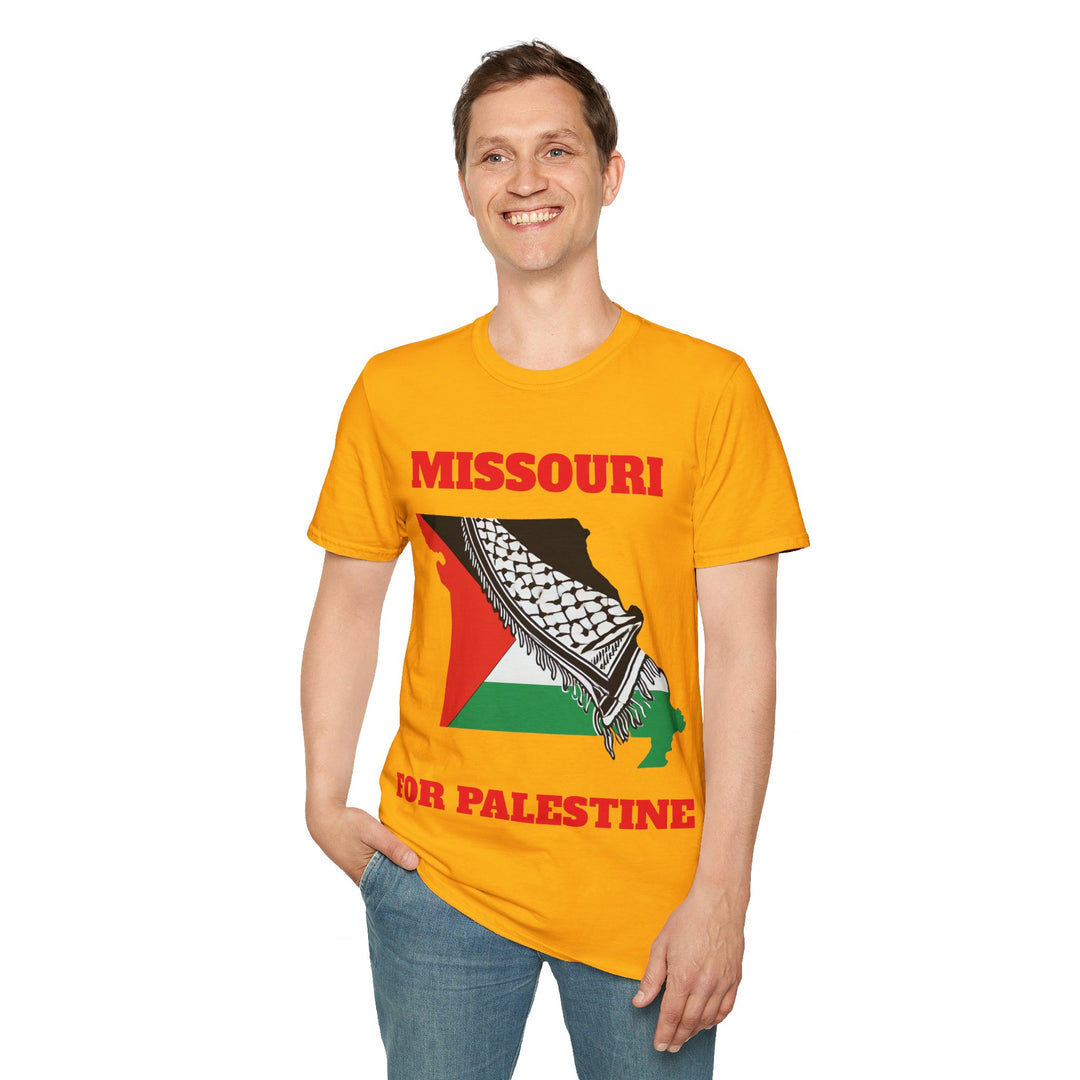 MISSOURI For Palestine  Unisex Cotton Tshirt