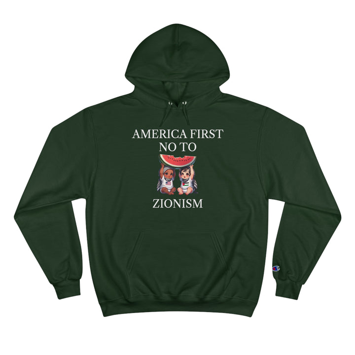 America First and Palestine Champion Unisex Hoodie