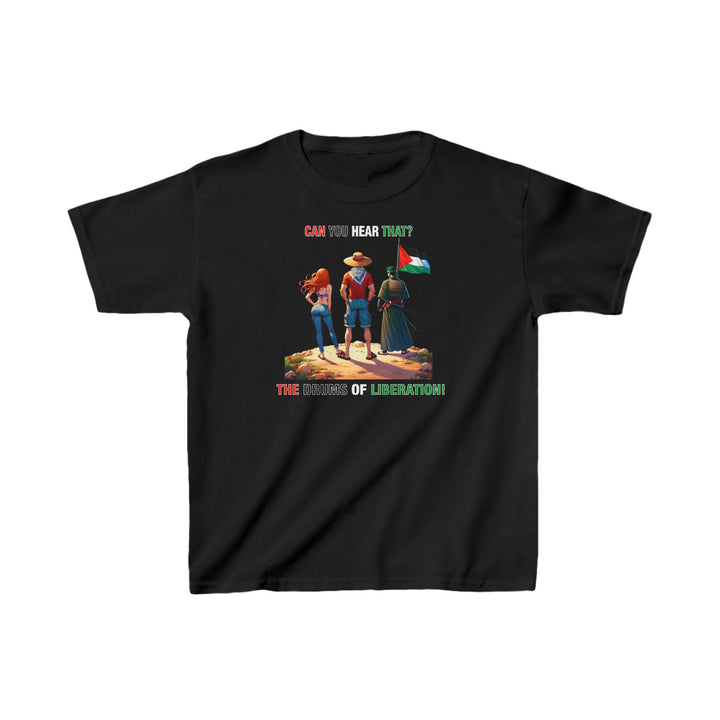 One Piece and Palestine kids Tshirt