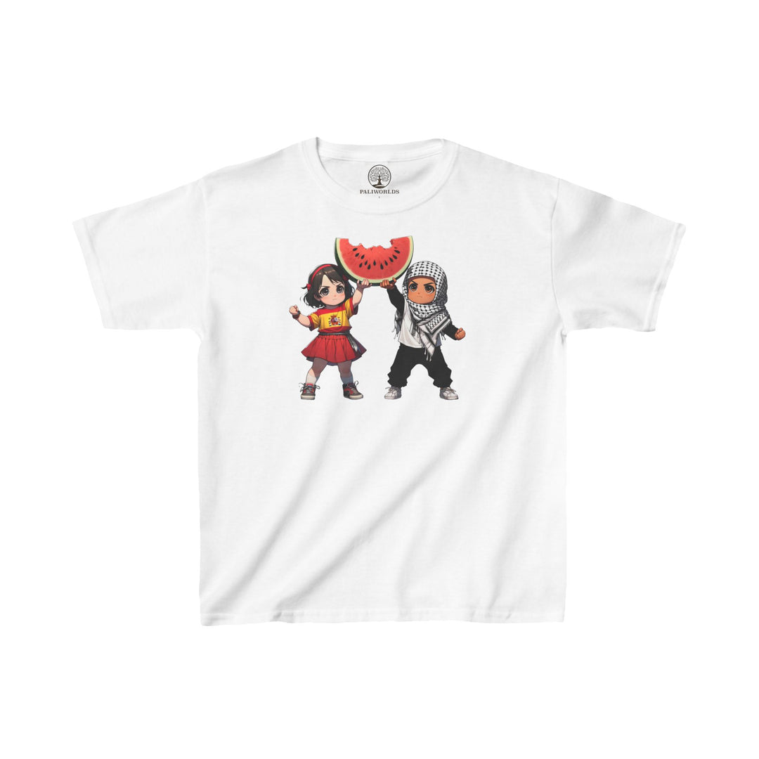 Spain and Palestine Kids Tee