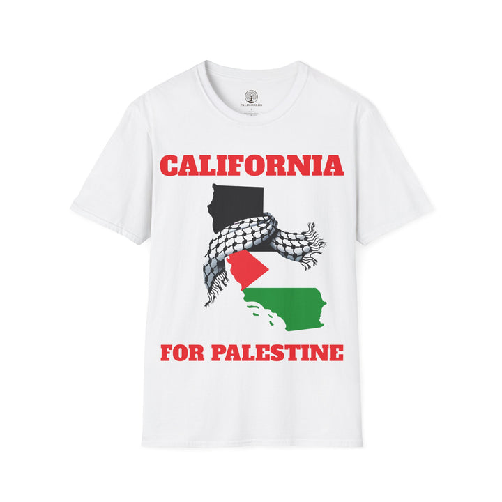 California For Palestine  Unisex Cotton Tshirt