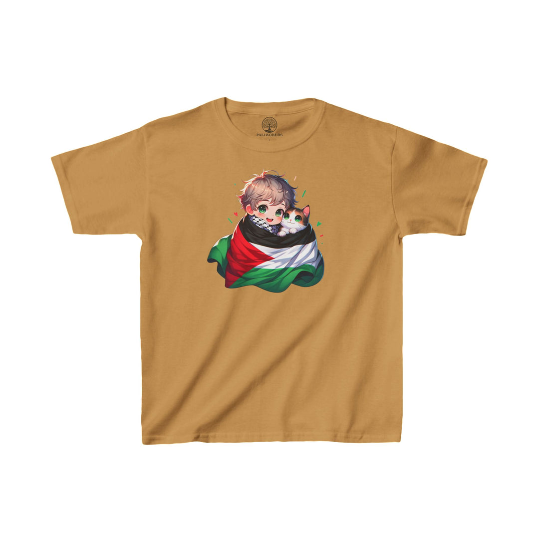 A Palestinian Cat Kids Tee