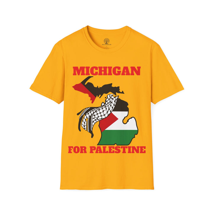 Michigan II For Palestine  Unisex Cotton Tshirt