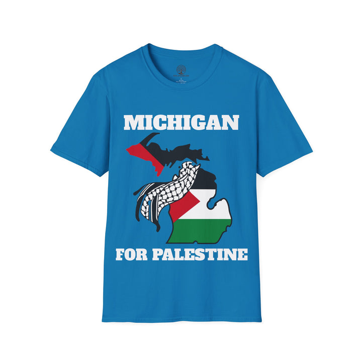 Michigan II For Palestine  Unisex Cotton Tshirt