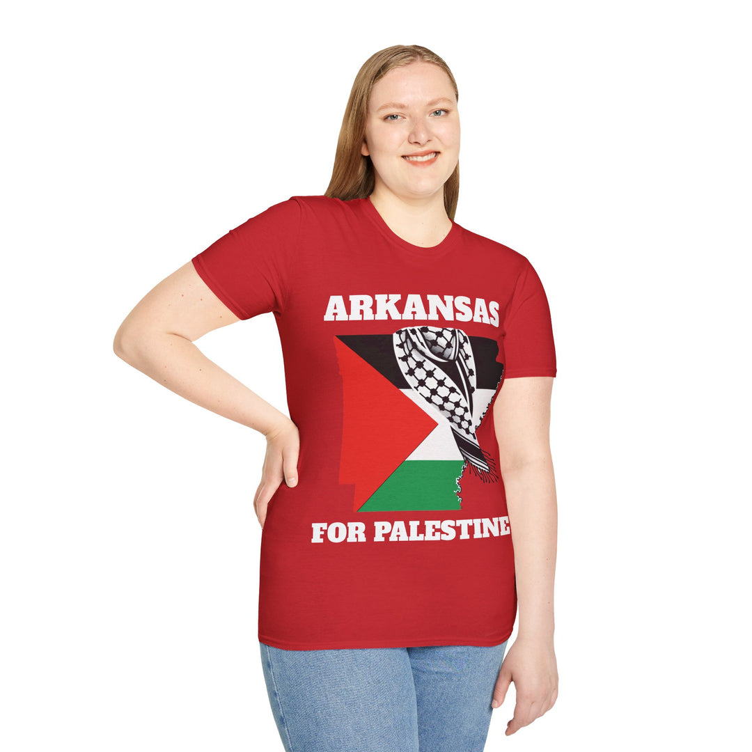 ARKANSAS For Palestine  Unisex Cotton Tshirt