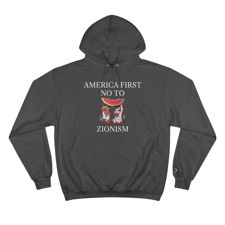 America First and Palestine Champion Unisex Hoodie