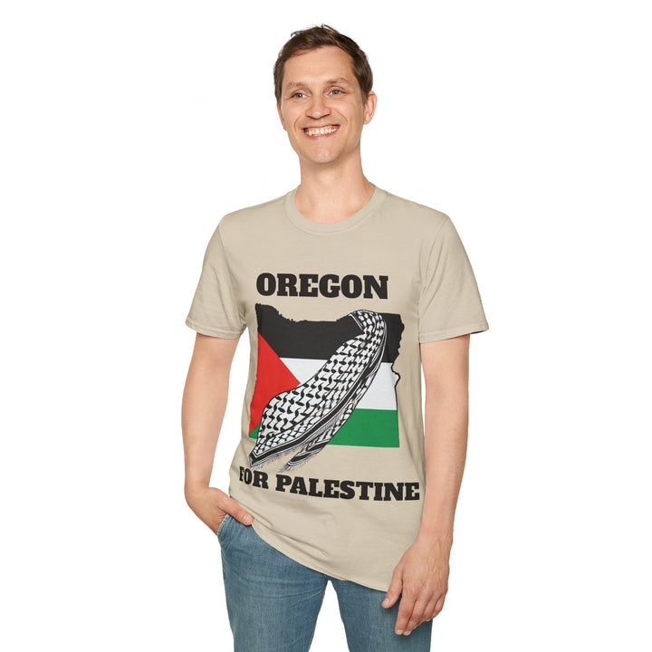 OREGON For Palestine  Unisex Cotton Tshirt