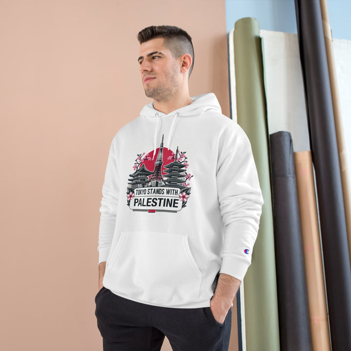 Sudadera con capucha de campeón de Tokio apoya a Palestina