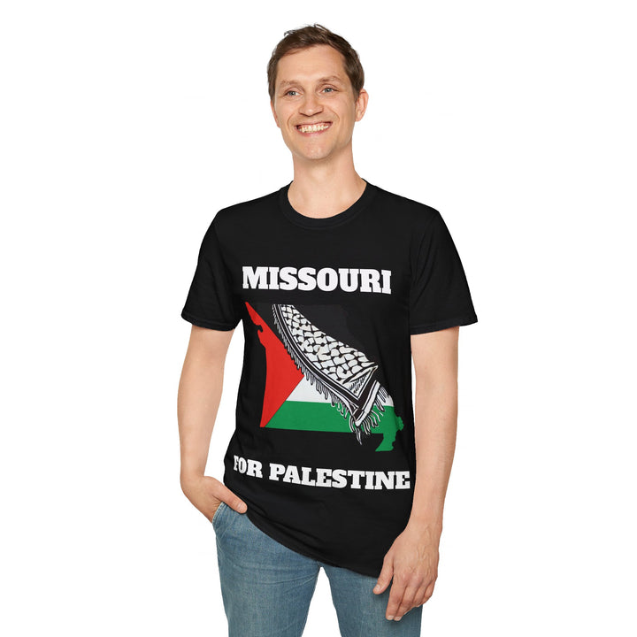 MISSOURI For Palestine  Unisex Cotton Tshirt