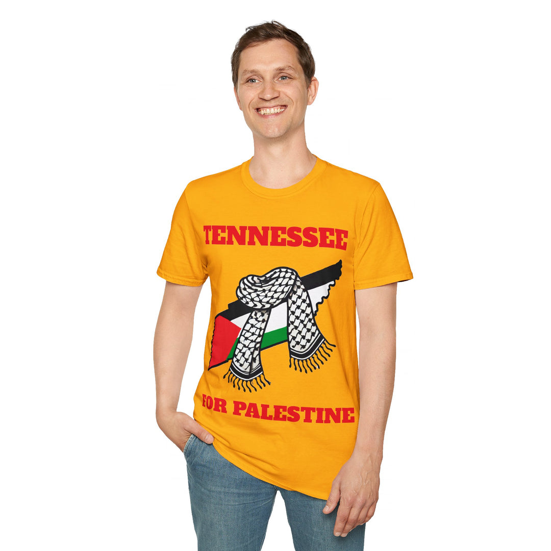 Camiseta de algodón unisex Tennessee For Palestine