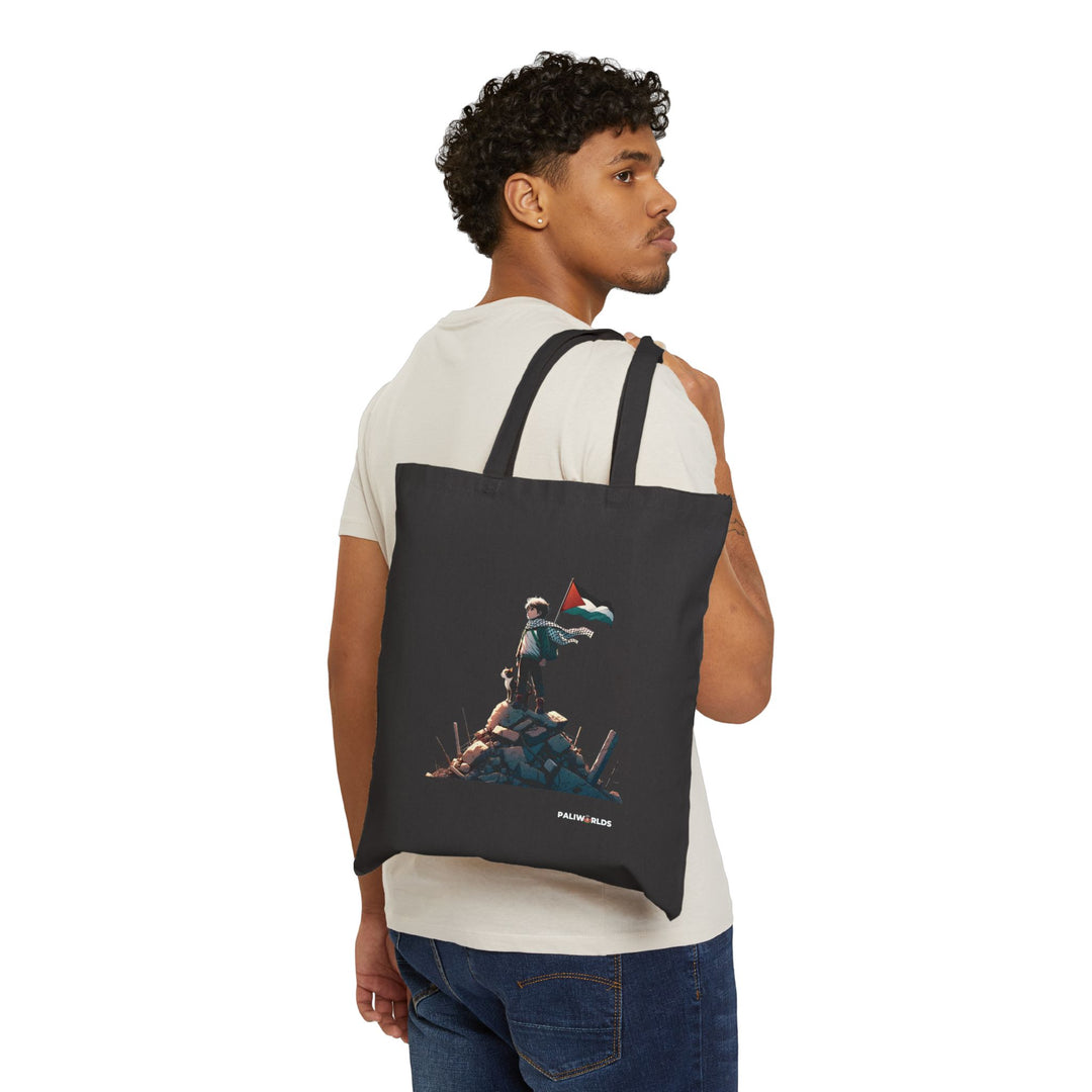 Cat and Palestine III Tote Bag