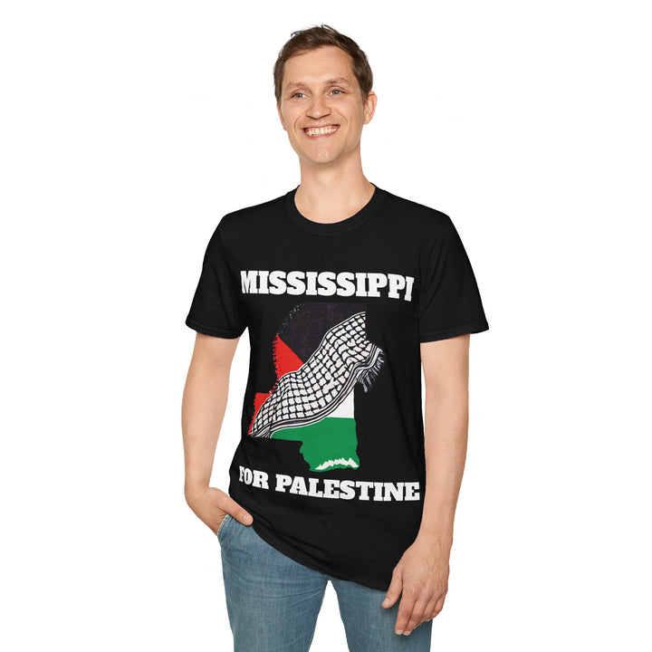 MISSISSIPPI For Palestine  Unisex Cotton Tshirt