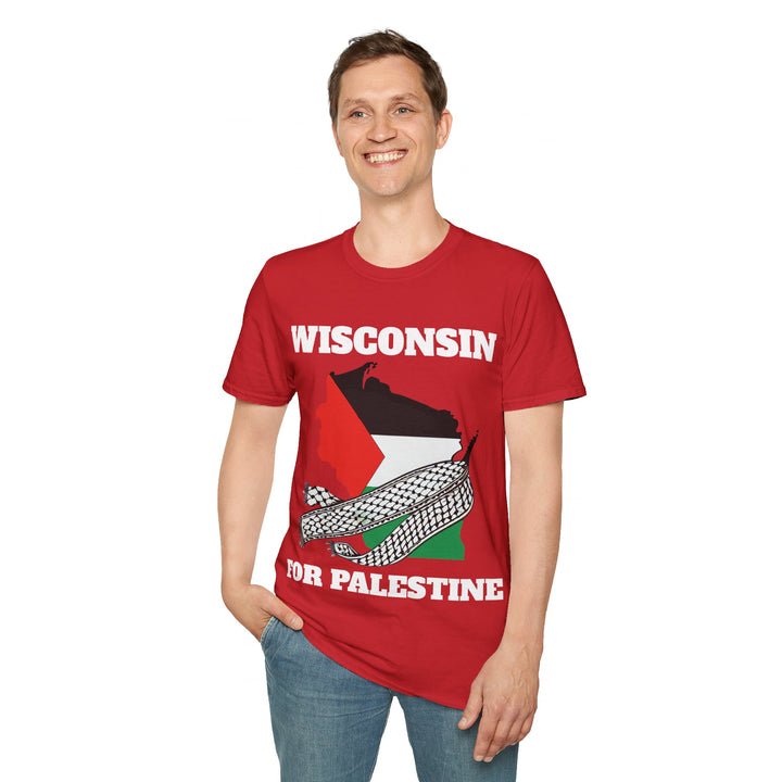 Camiseta unisex de algodón WISCONSIN For Palestine 