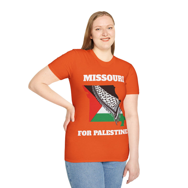 MISSOURI For Palestine  Unisex Cotton Tshirt