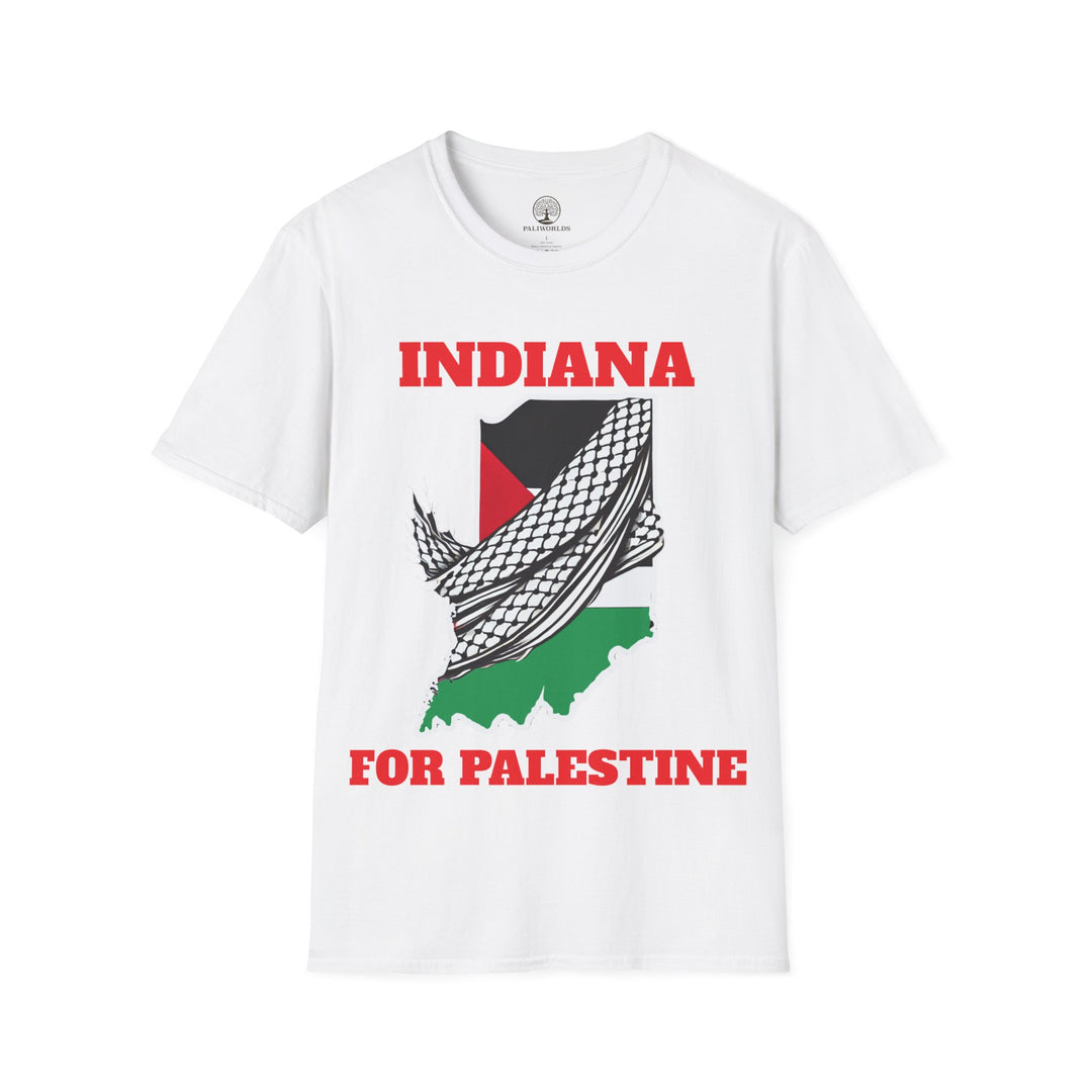 INDIANA For Palestine  Unisex Cotton Tshirt