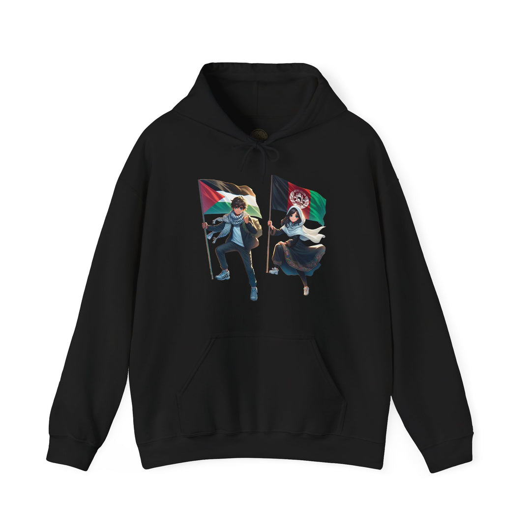 Afghanistan and Palestine Unisex Hoodie