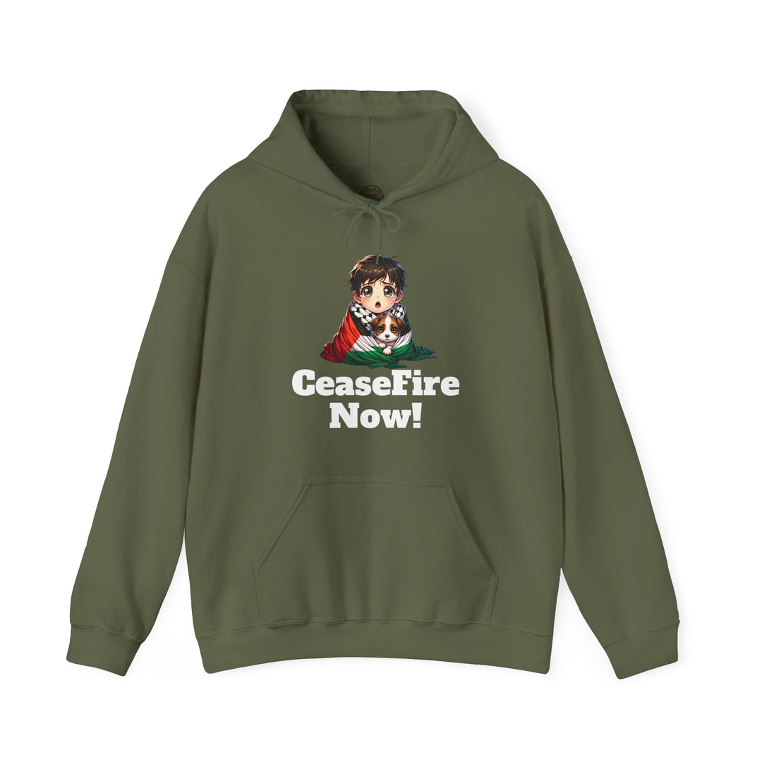 CeaseFire Now! Unisex Hoodie Sweatshirt