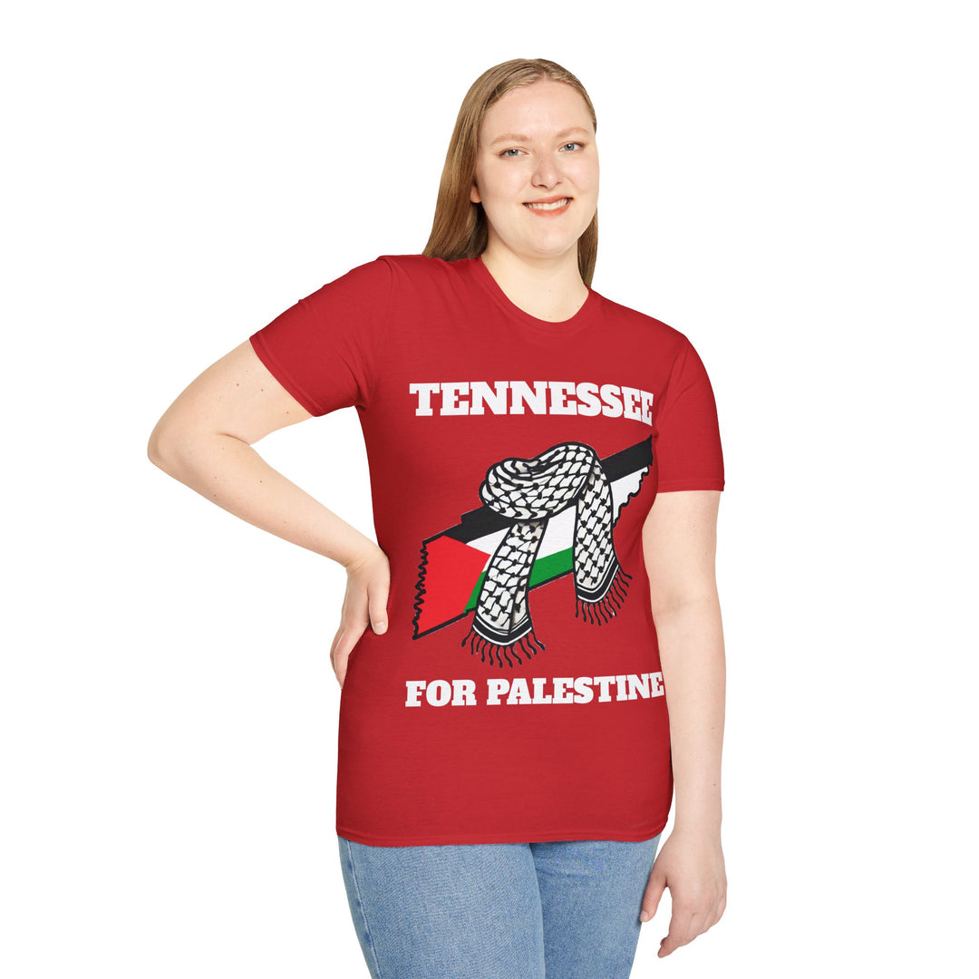 Camiseta de algodón unisex Tennessee For Palestine