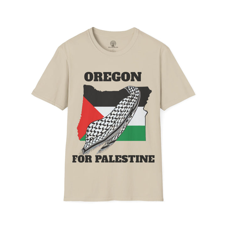 OREGON For Palestine  Unisex Cotton Tshirt